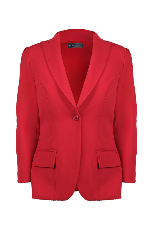 Red Wide Lapel Jacket