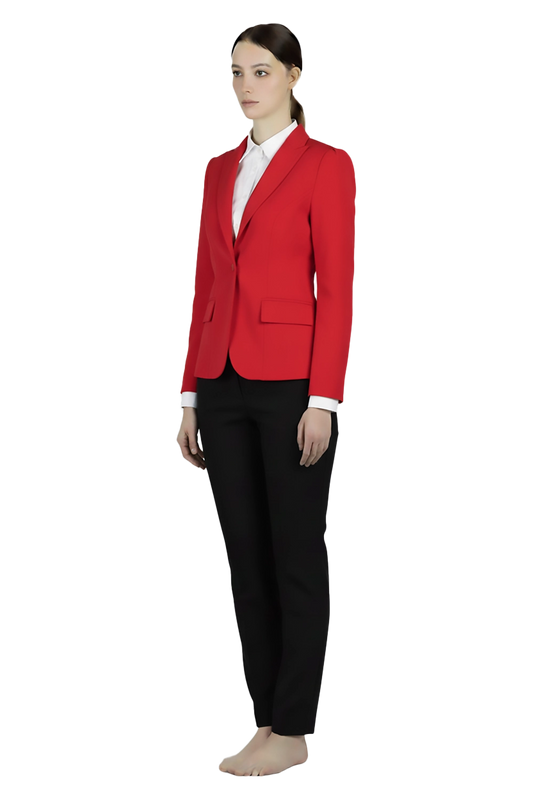 Red Wide Lapel Jacket