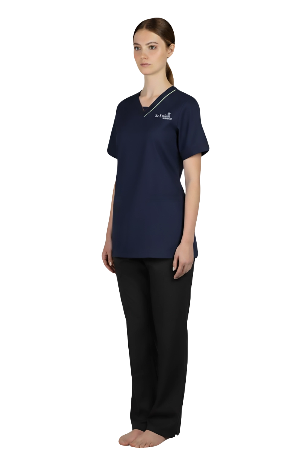 Scrub Top with Trims