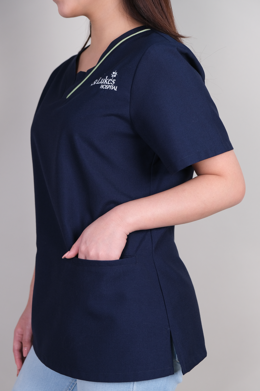 Scrub Top with Trims