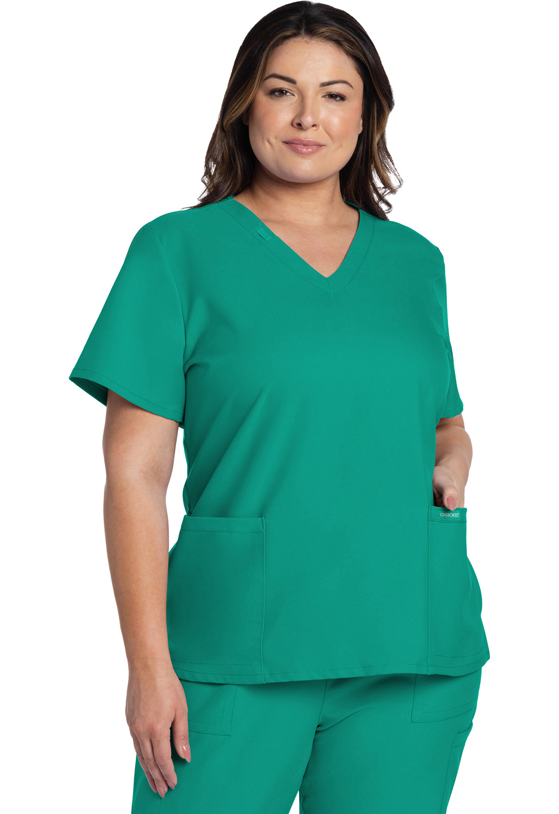 Cherokee Originals Ultra Women's V-Neck Top 2 Pockets