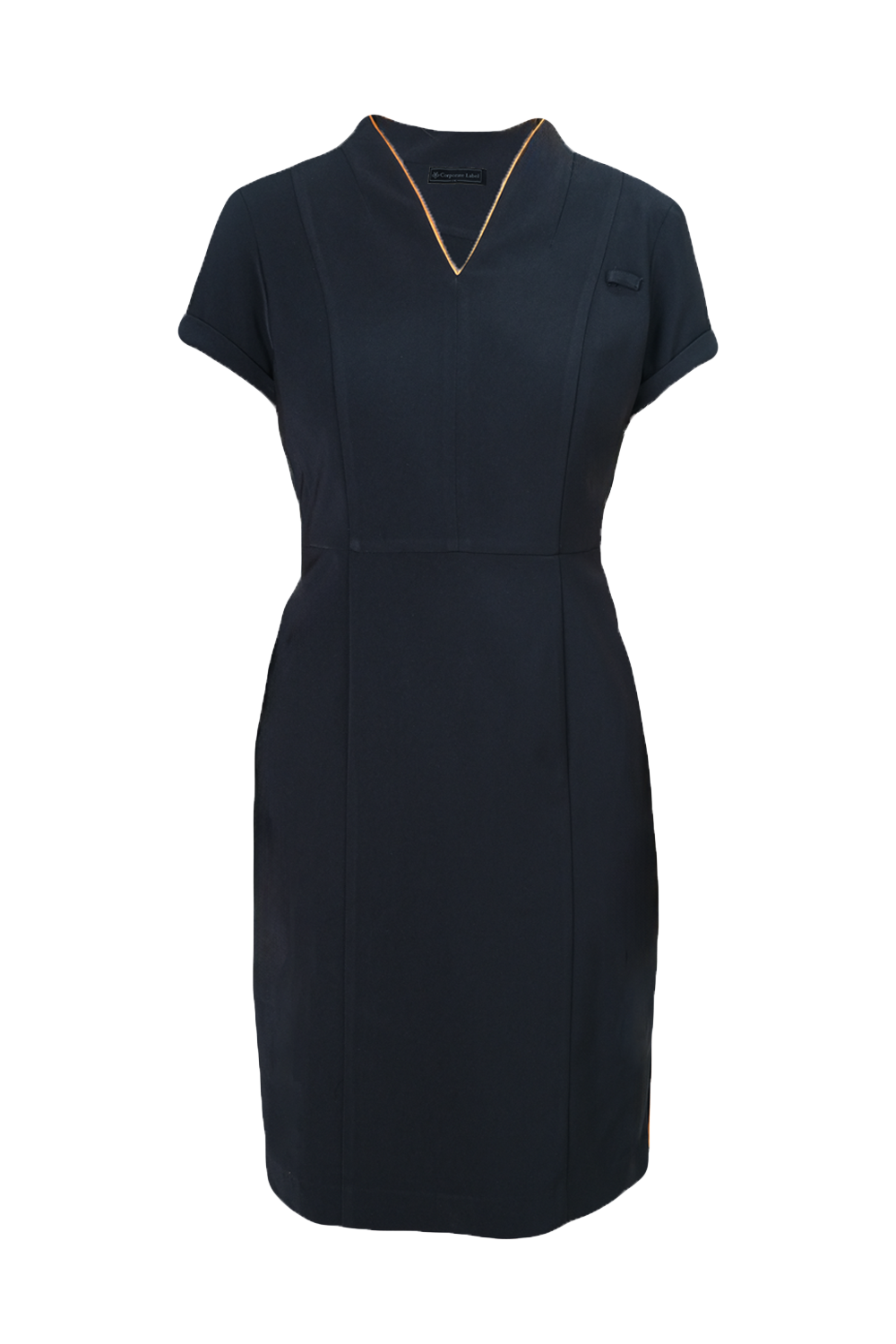V Neck Dress with Slit