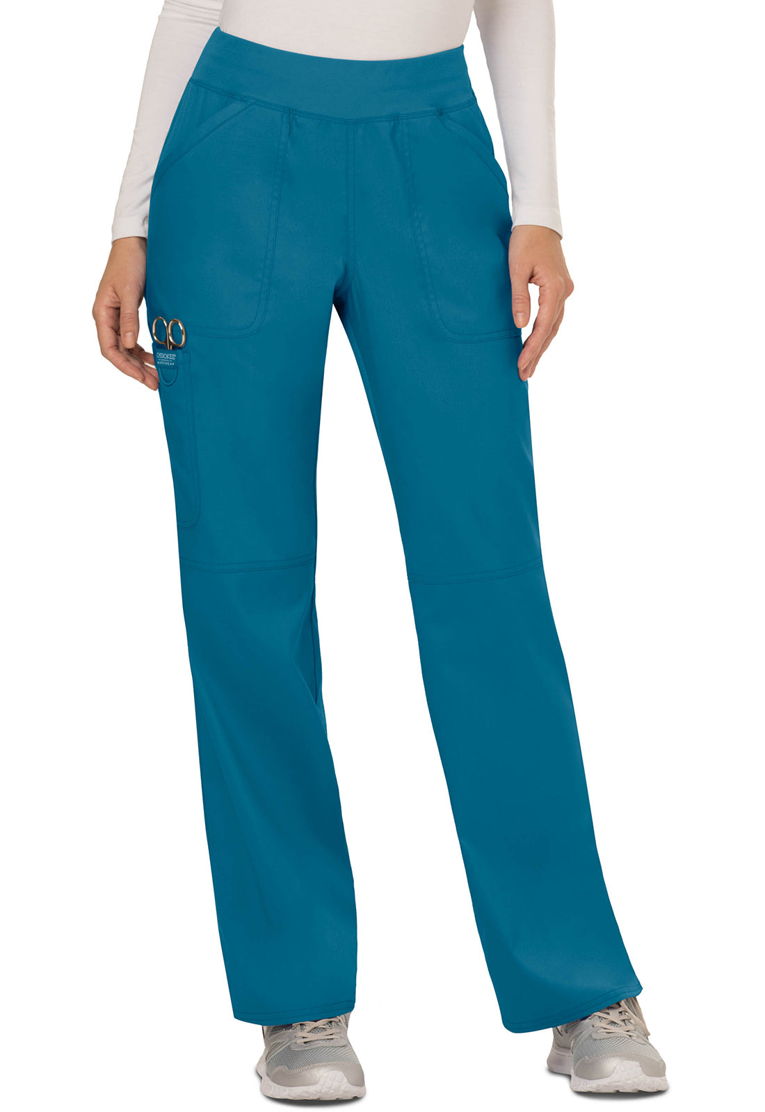 Cherokee Mid Rise Straight Leg Pull-on Pant