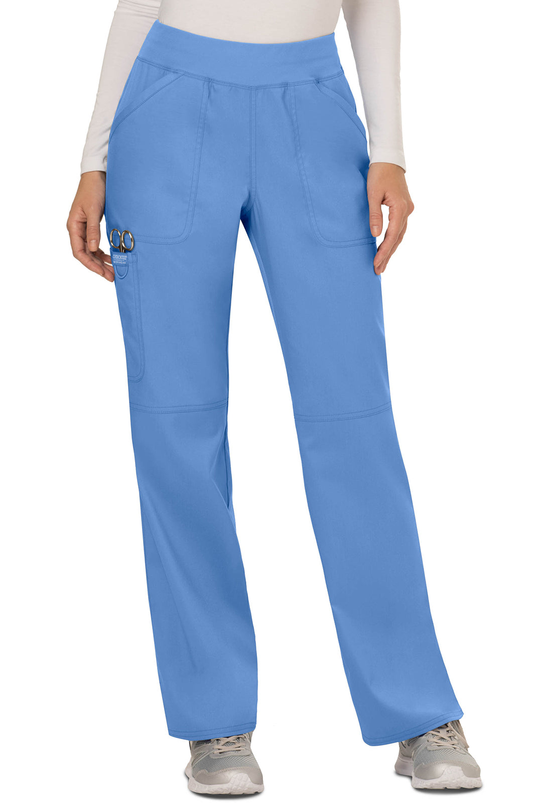 Cherokee Mid Rise Straight Leg Pull-on Pant