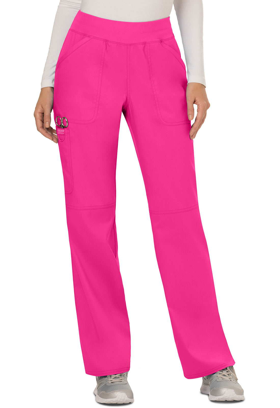 Cherokee Mid Rise Straight Leg Pull-on Pant