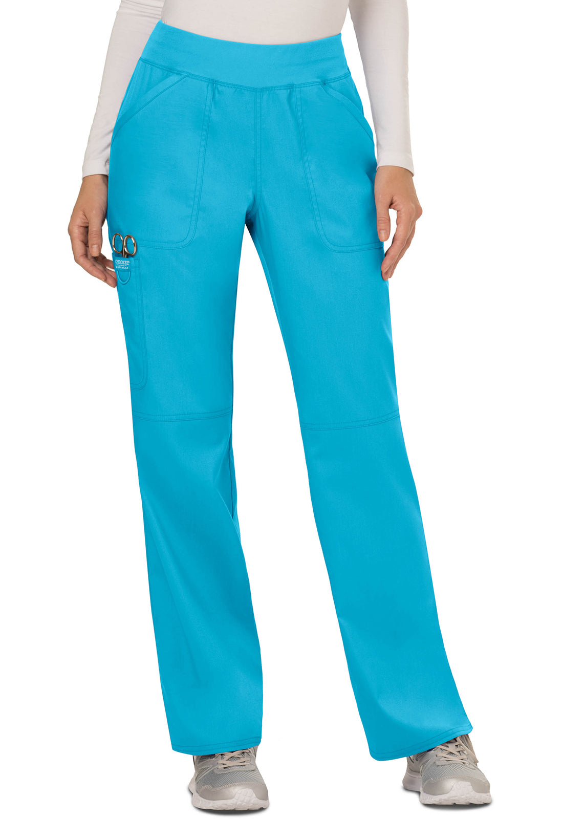 Cherokee Mid Rise Straight Leg Pull-on Pant
