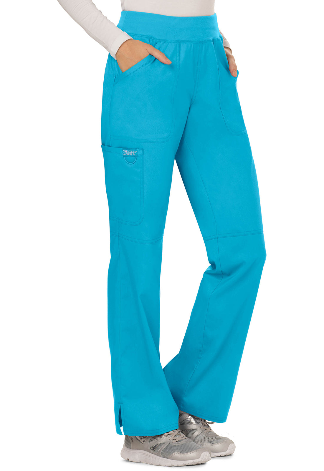 Cherokee Mid Rise Straight Leg Pull-on Pant