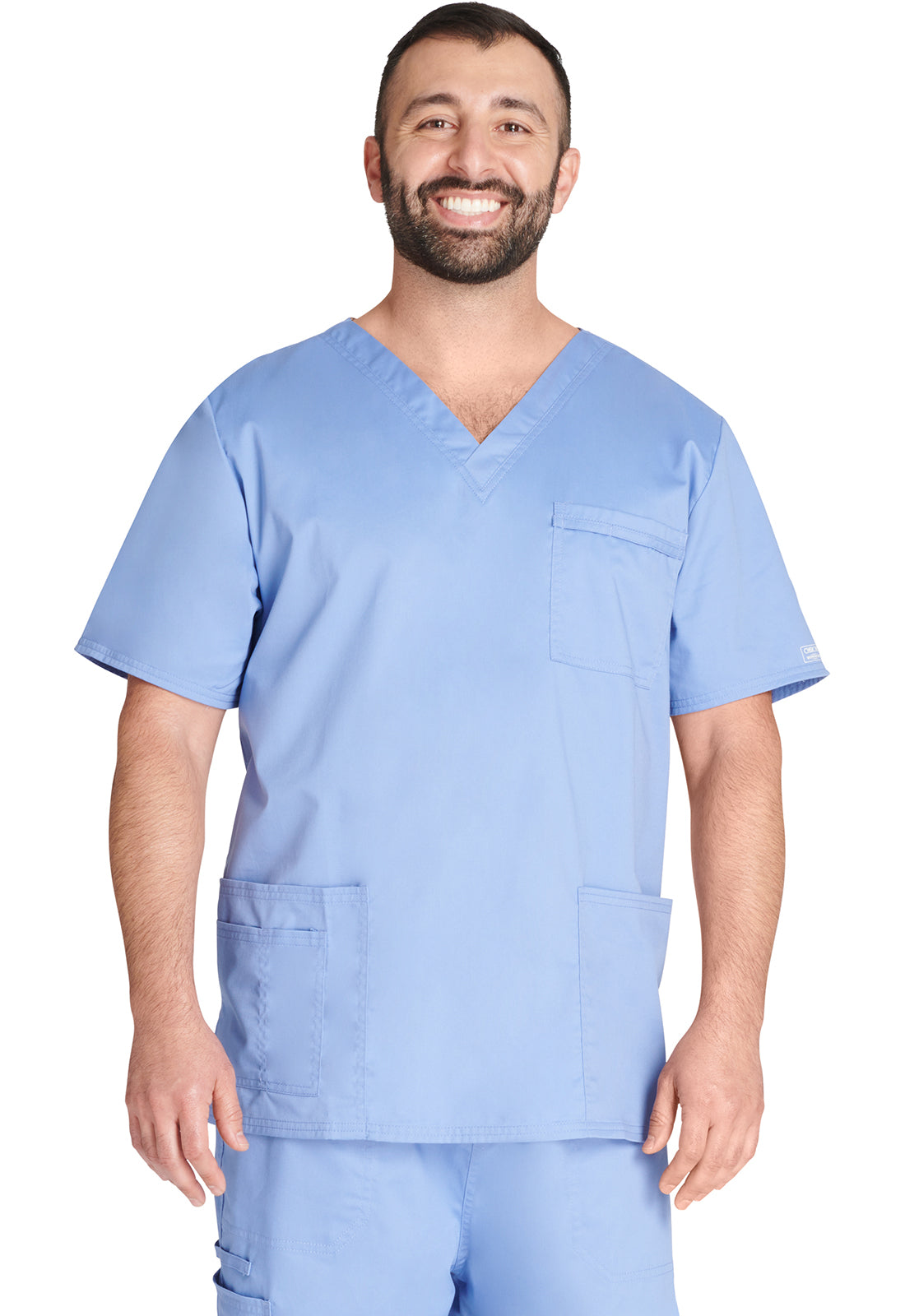 Cherokee Unisex V-Neck Top 4 Pockets