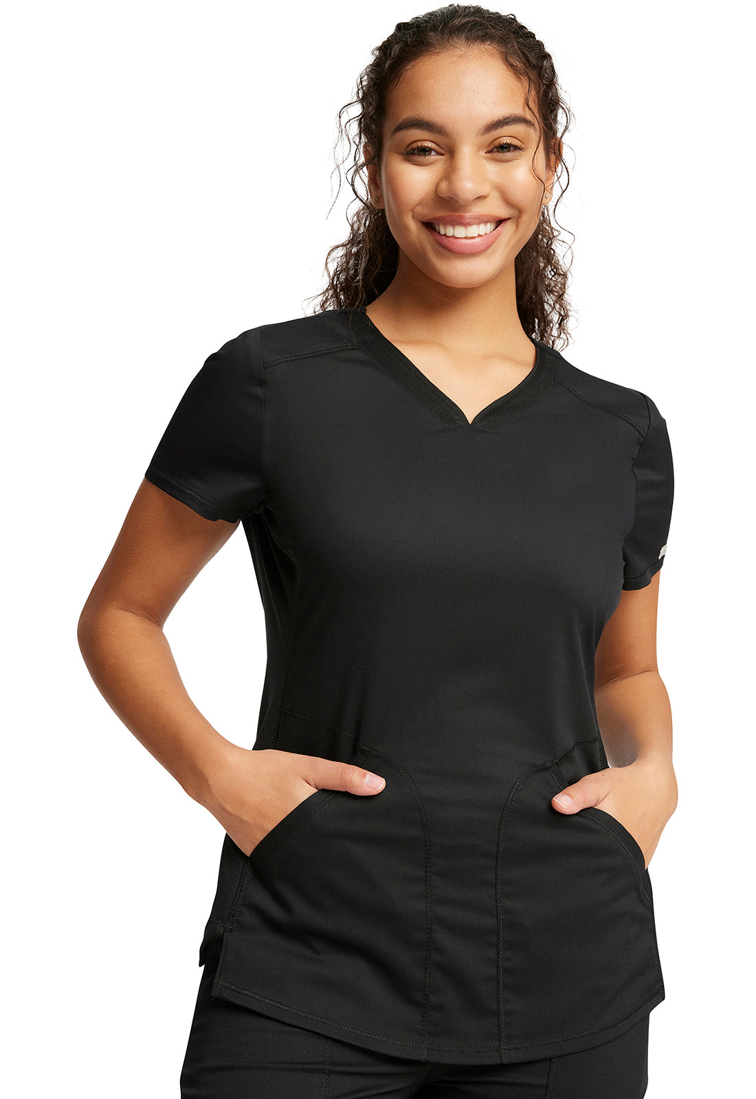 Cherokee Revolution V-Neck Top 2 Pockets