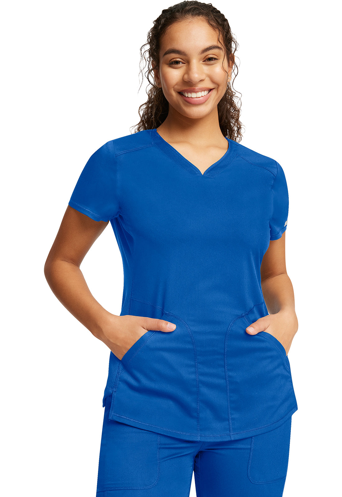 Cherokee Revolution V-Neck Top 2 Pockets