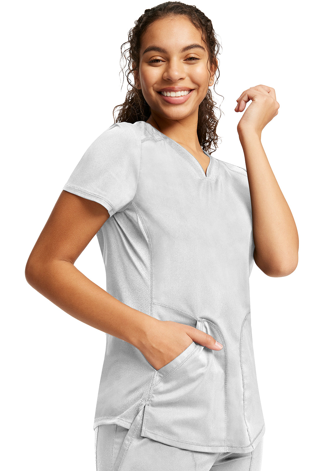 Cherokee Revolution V-Neck Top 2 Pockets