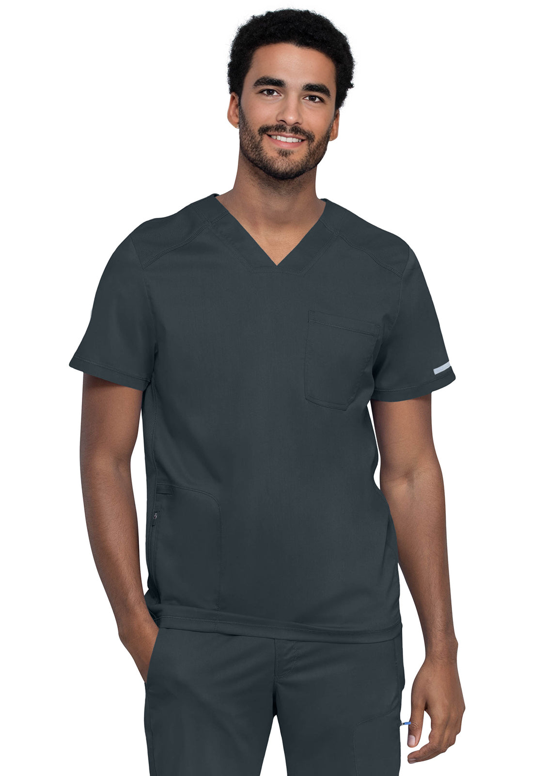Cherokee Revolution Men's V-Neck Top 2 Pockets