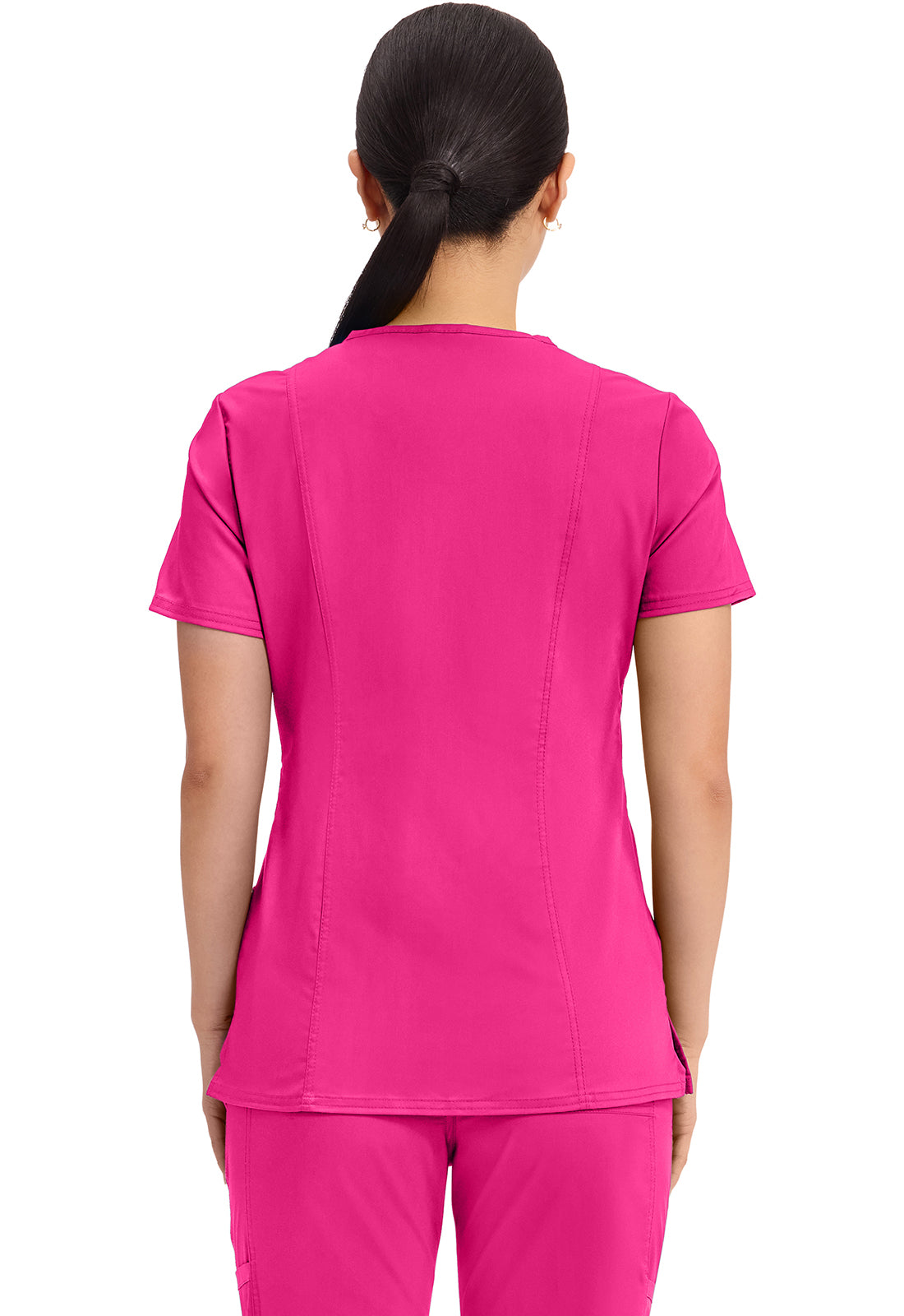 Cherokee Revolution Mock Wrap Top 3 Pockets