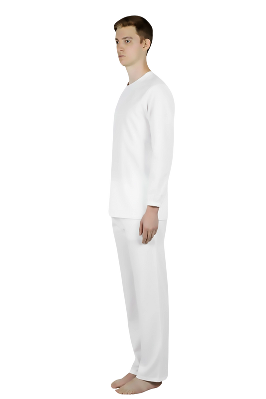 White Cotton Inpatient Adaptive Pyjama Top