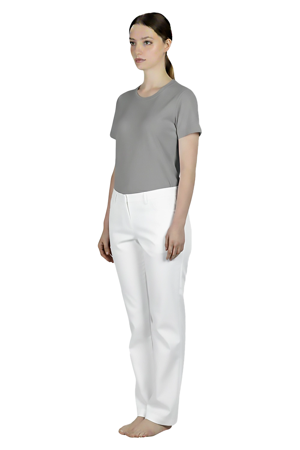 White Ladies Pants Uniform