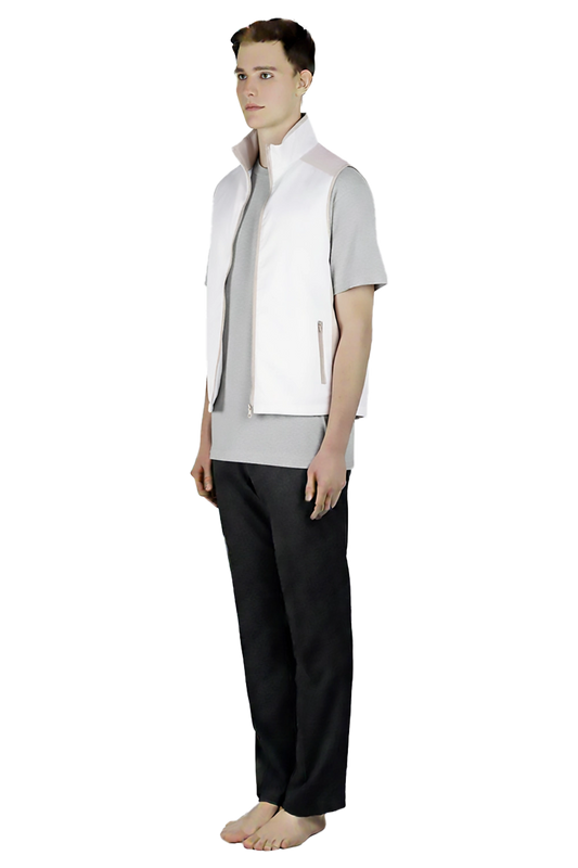 White Vest Lightweight Gilet Uniform