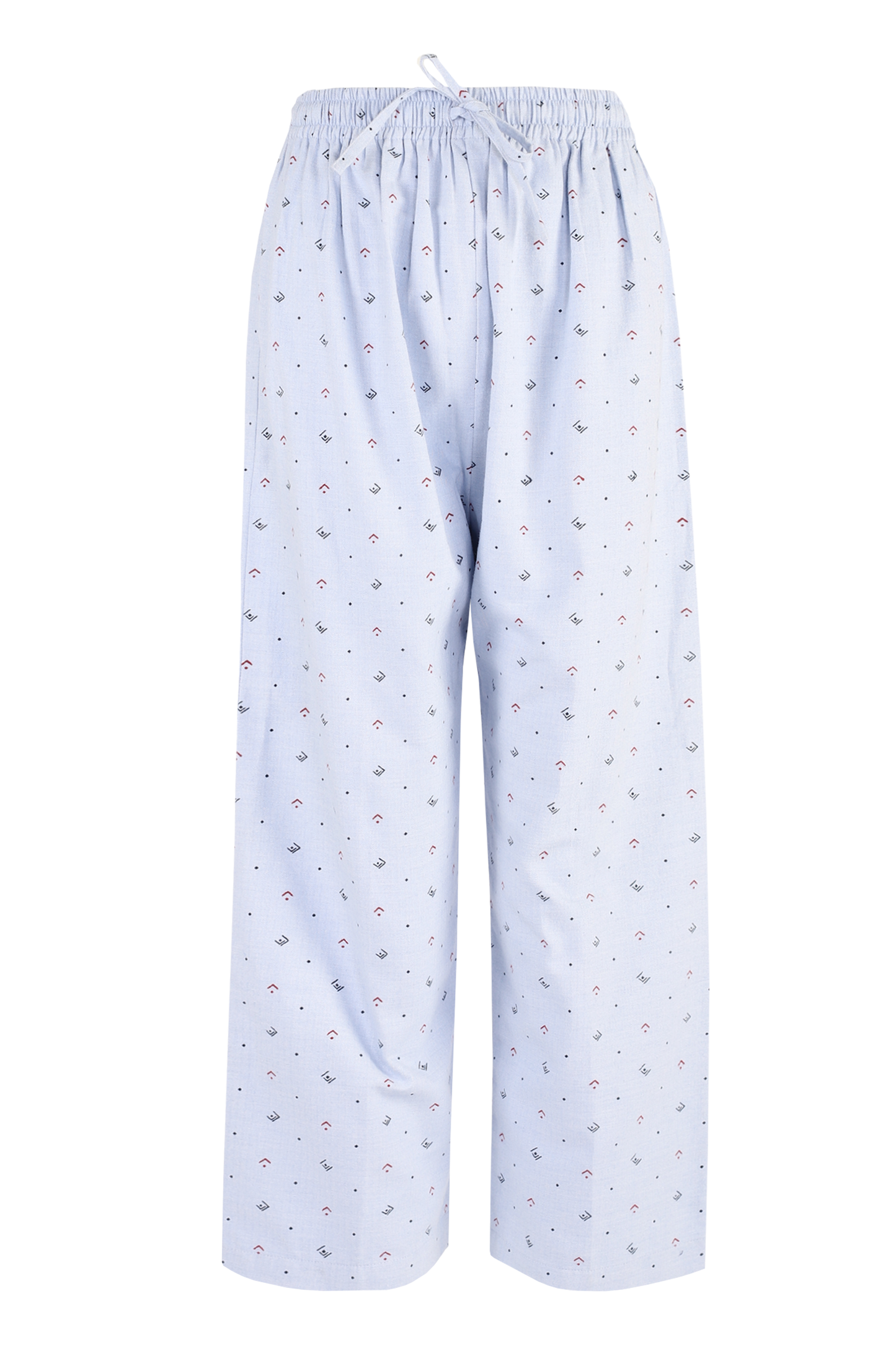 Blue Inpatient Pyjama Pants with Geometric Print — Hospital & Nursing Home uniforms by CYC