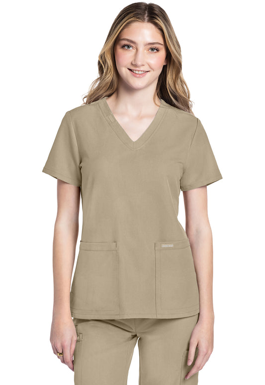 Cherokee Originals Ultra Women's V-Neck Top 2 Pockets