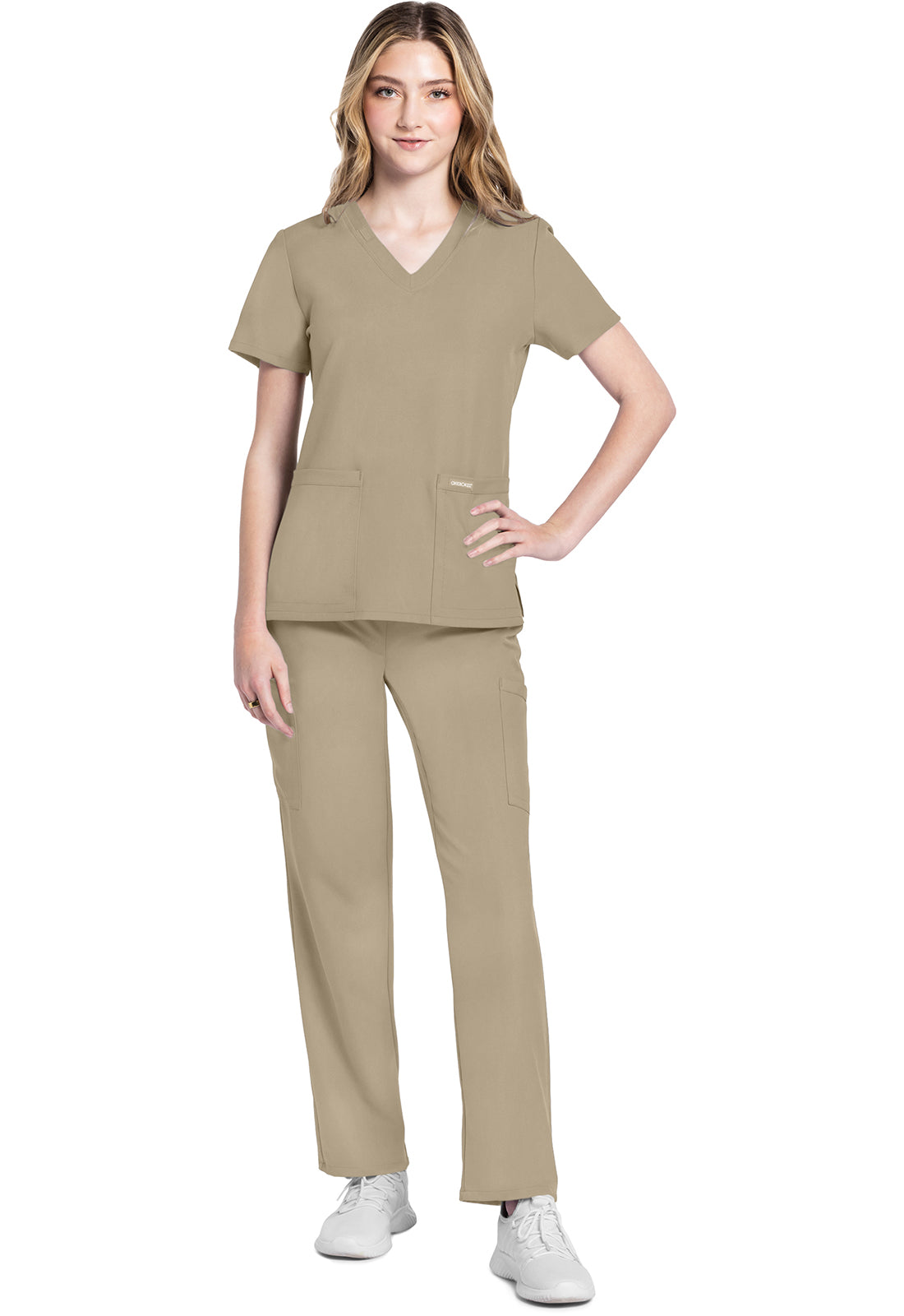 Cherokee Originals Ultra Women's V-Neck Top 2 Pockets