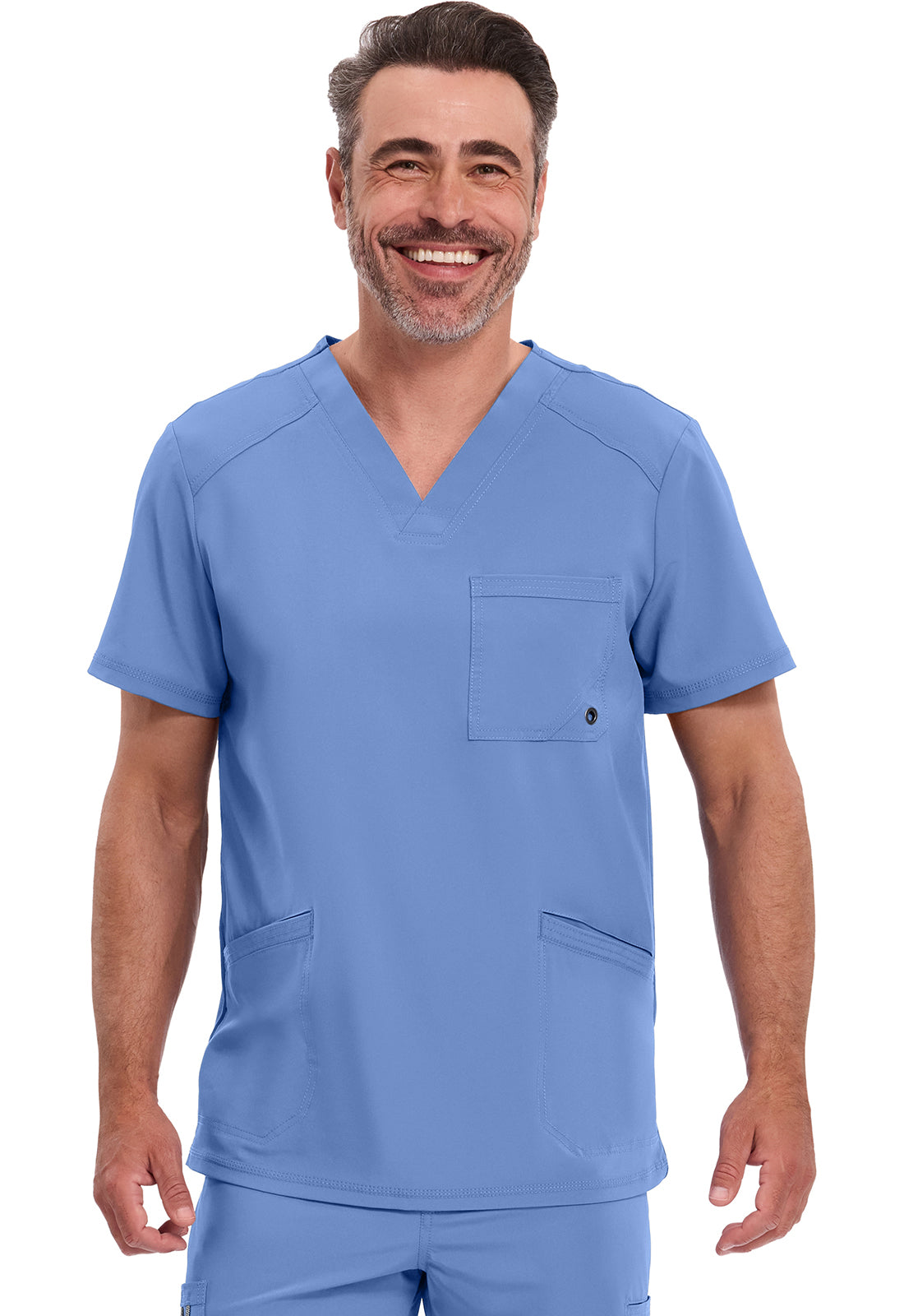 Cherokee In Infinity Men's V-Neck Top 3 Pockets