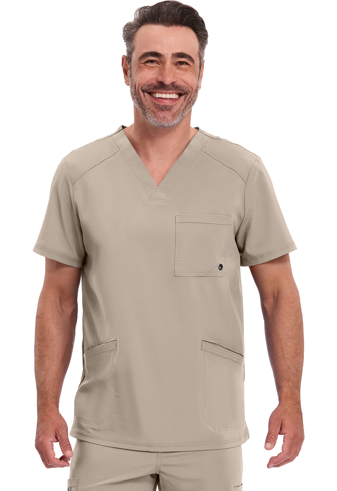 Cherokee In Infinity Men's V-Neck Top 3 Pockets