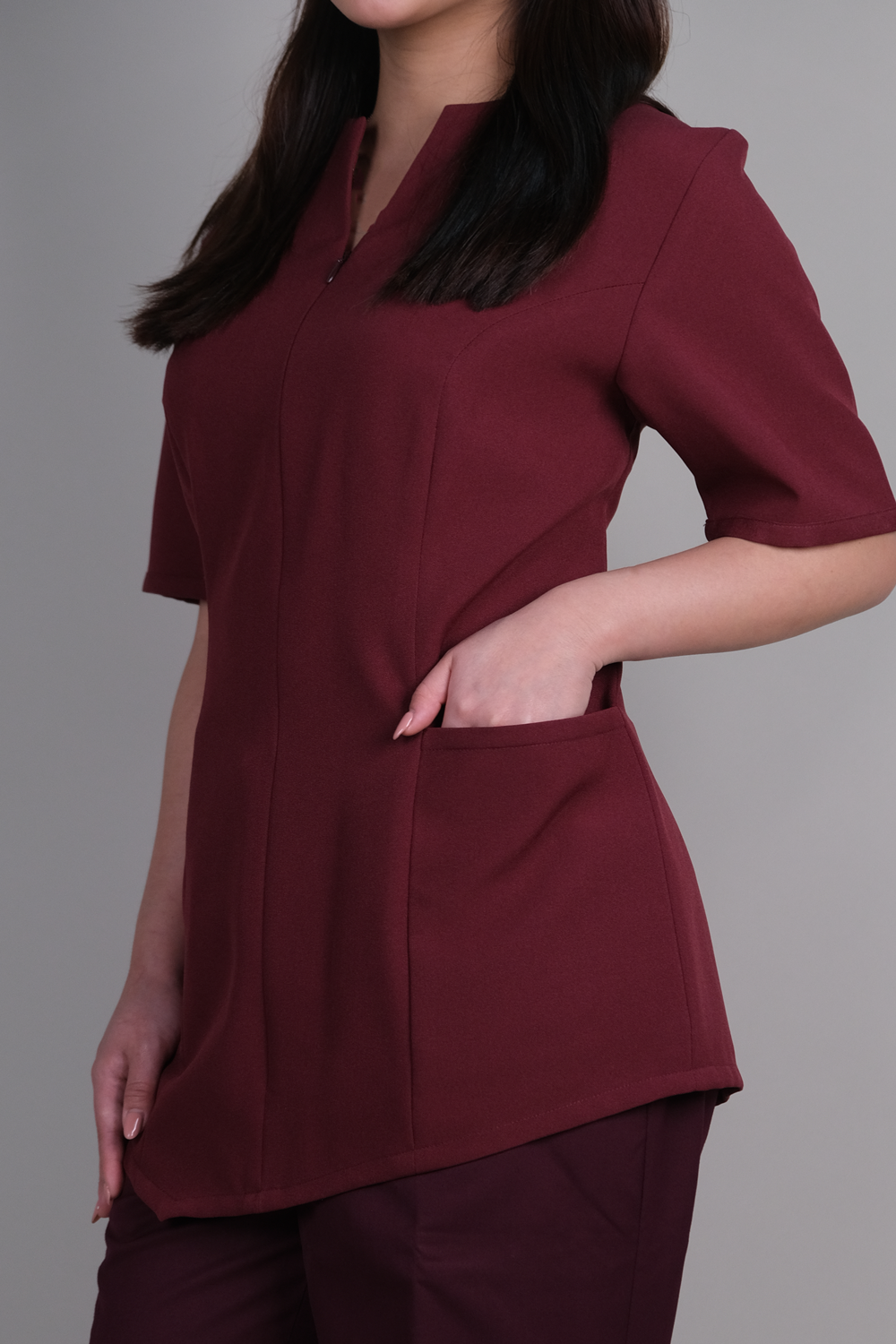 Maroon Nurse Blouse