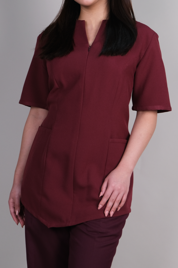 Maroon Nurse Blouse