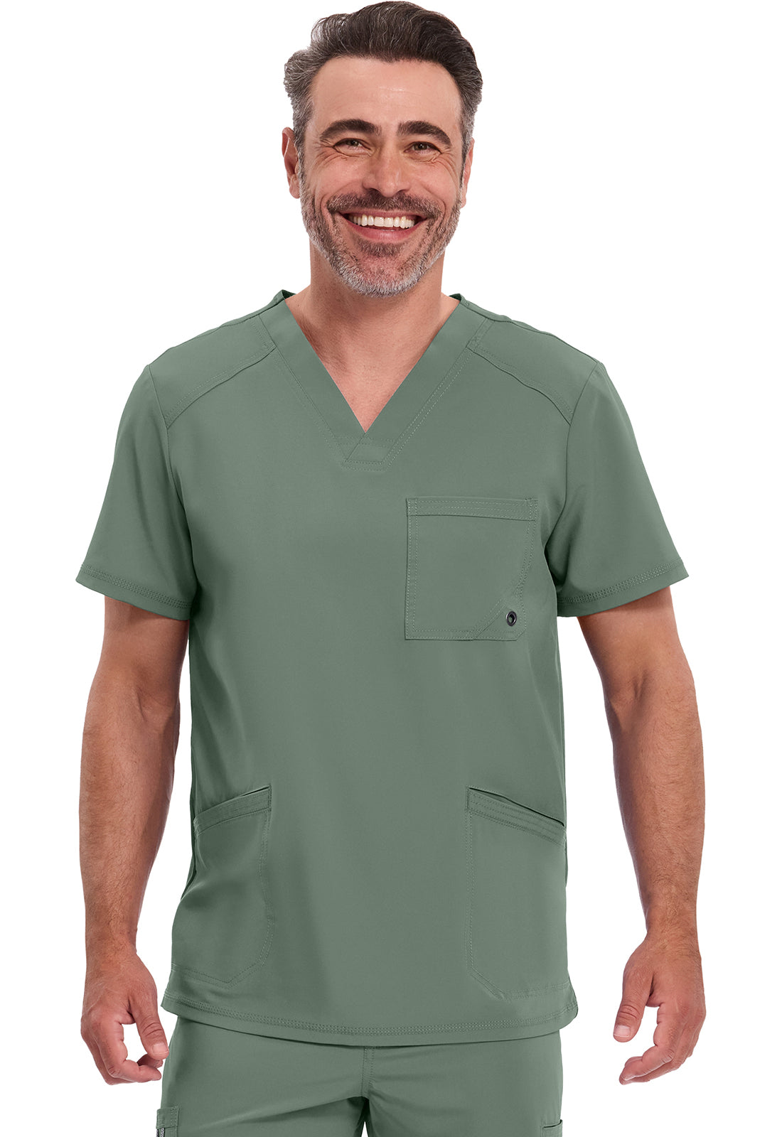 Cherokee In Infinity Men's V-Neck Top 3 Pockets