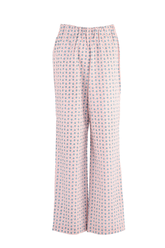 Pink and Blue Floral Inpatient Pyjama Pants — Hospital & Nursing Home uniforms by CYC