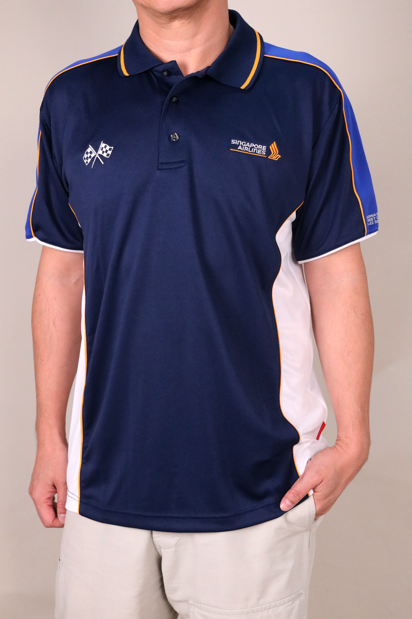 Customised Embroidery Navy Polo Shirt