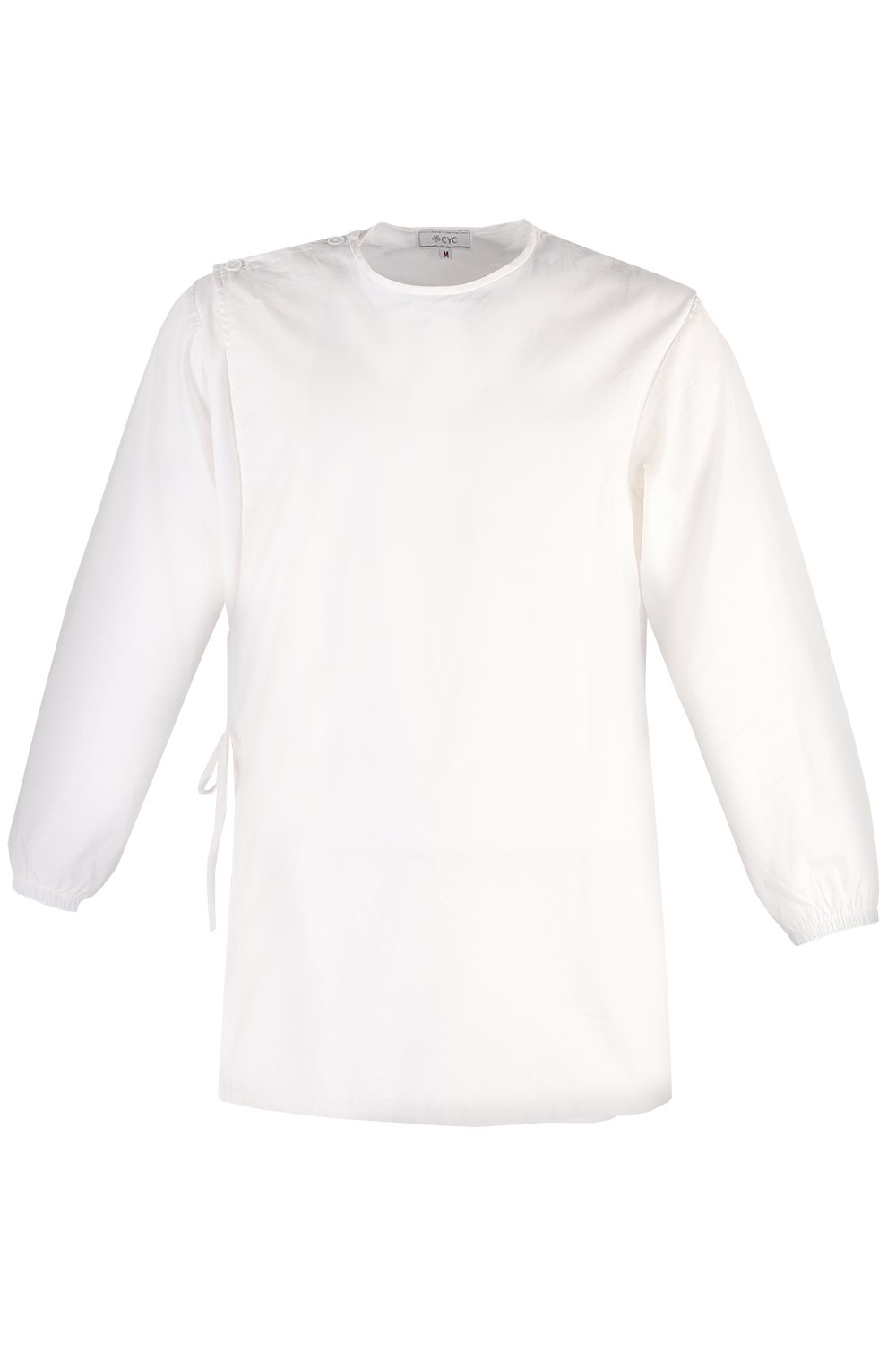 White Cotton Inpatient Adaptive Pyjama Top