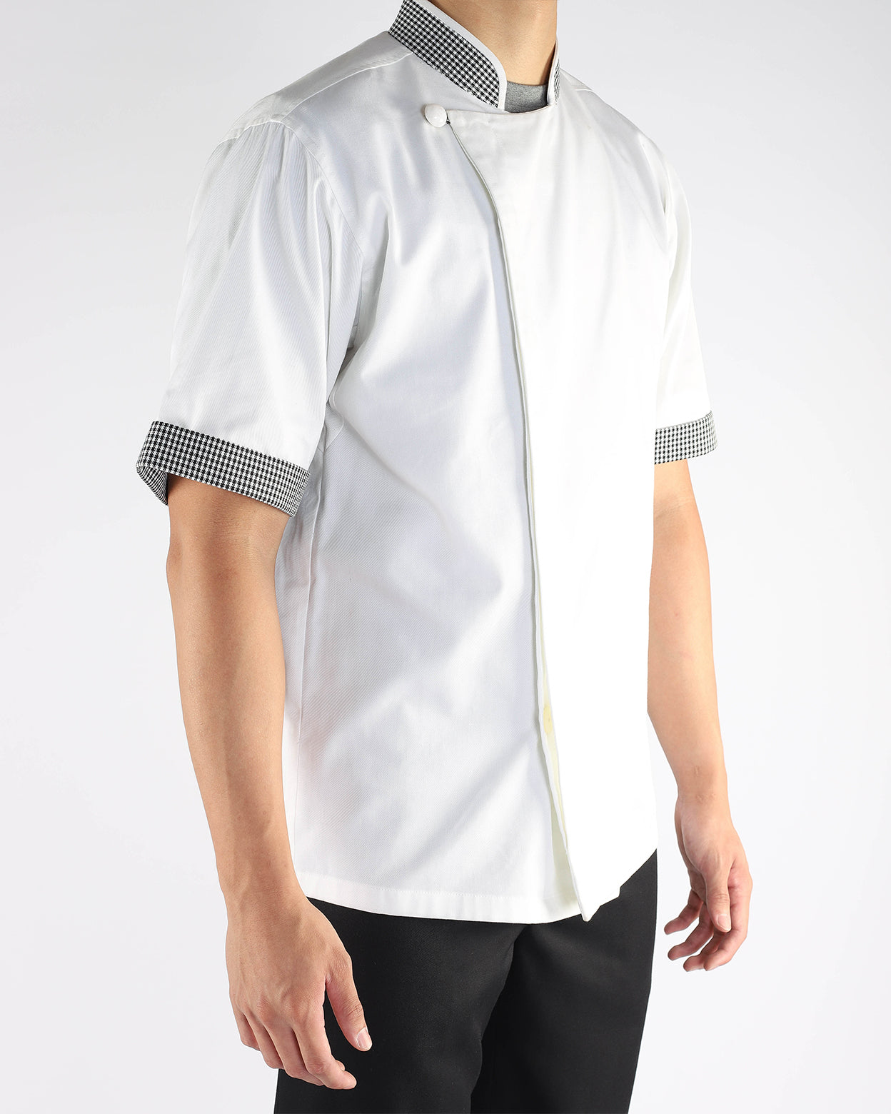 White Chef Jacket with Short Sleeves