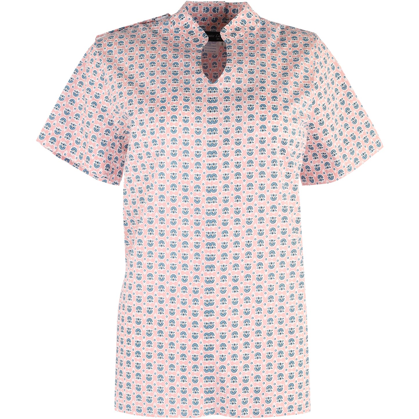 Pink Floral Inpatient Adaptive Pyjama Top — Hospital & Nursing Home uniforms by CYC