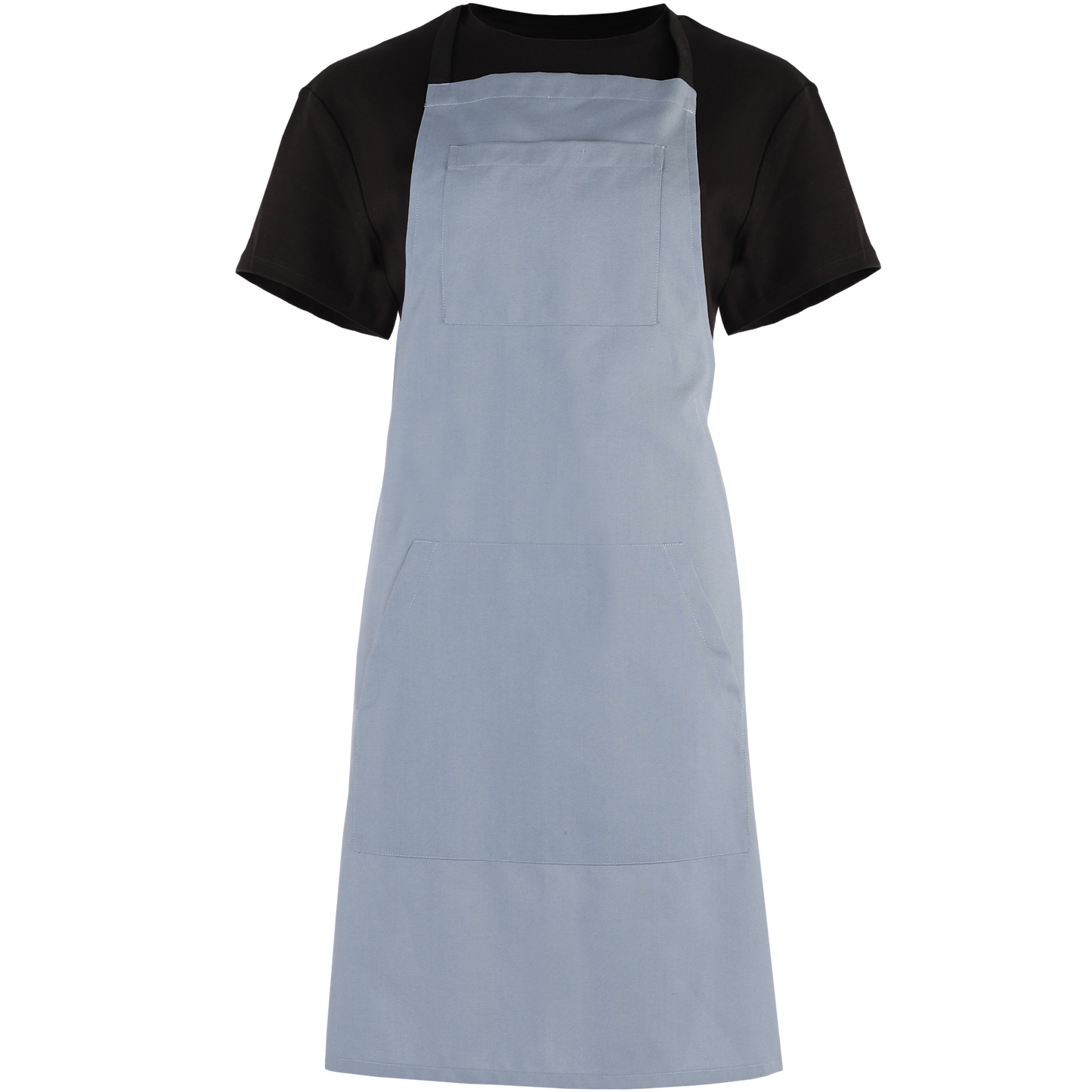 Cadet Blue Bib Apron | Stylish uniforms by CYC