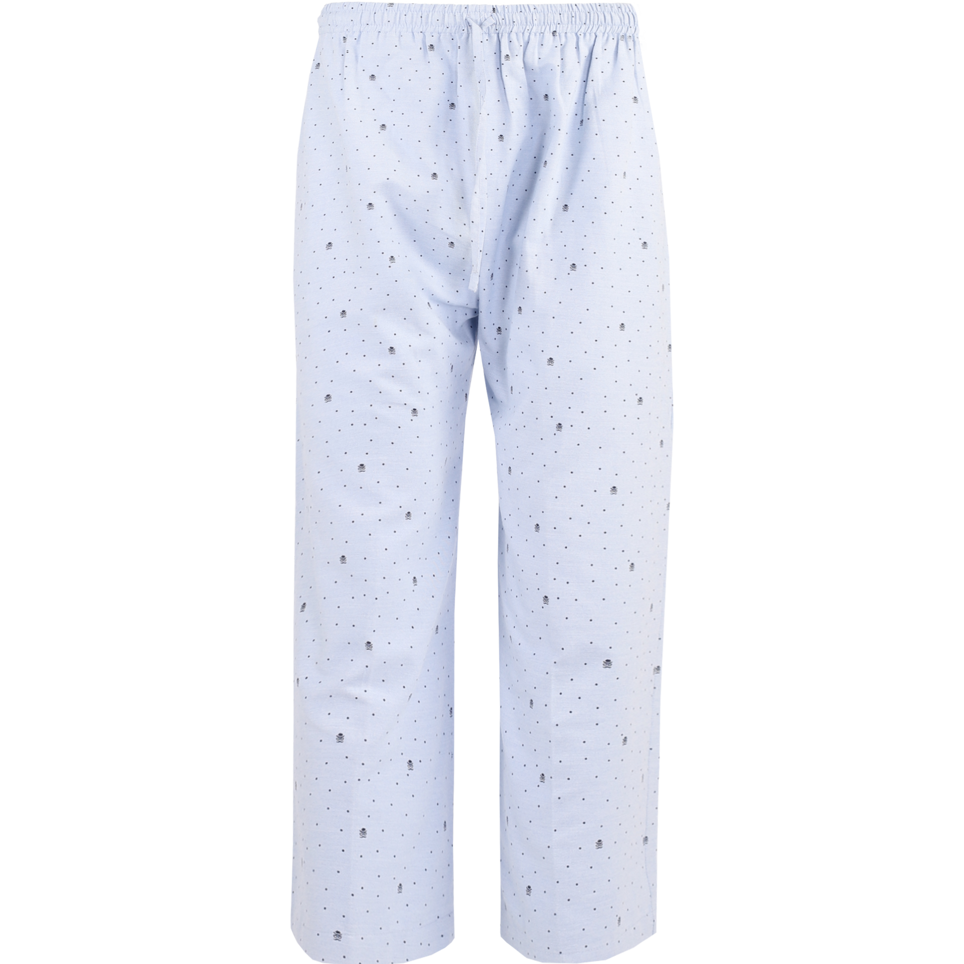Blue Inpatient Pyjama Pants with Bowler Hat Print — Hospital & Nursing Home uniforms by CYC