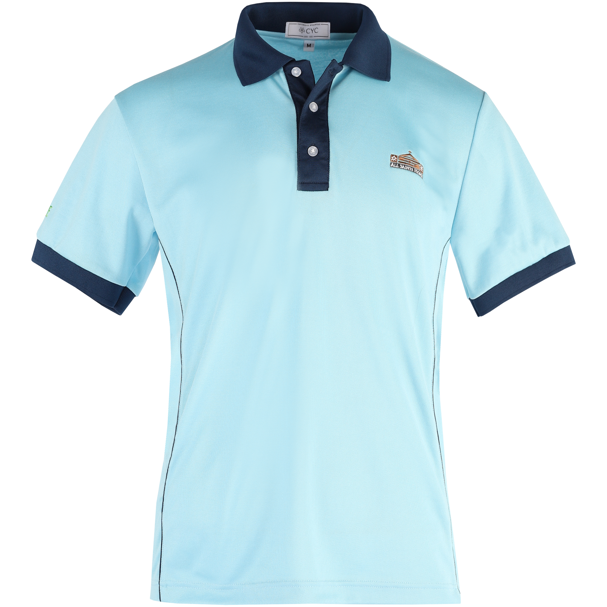 Blue Polo Tee with Custom Logo for Ladies | Uniforms by CYC