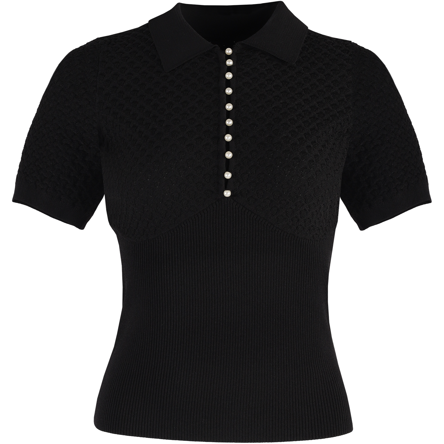 Black Knitted Ladies Blouse — Stylish Uniforms for Your Front Line Staff