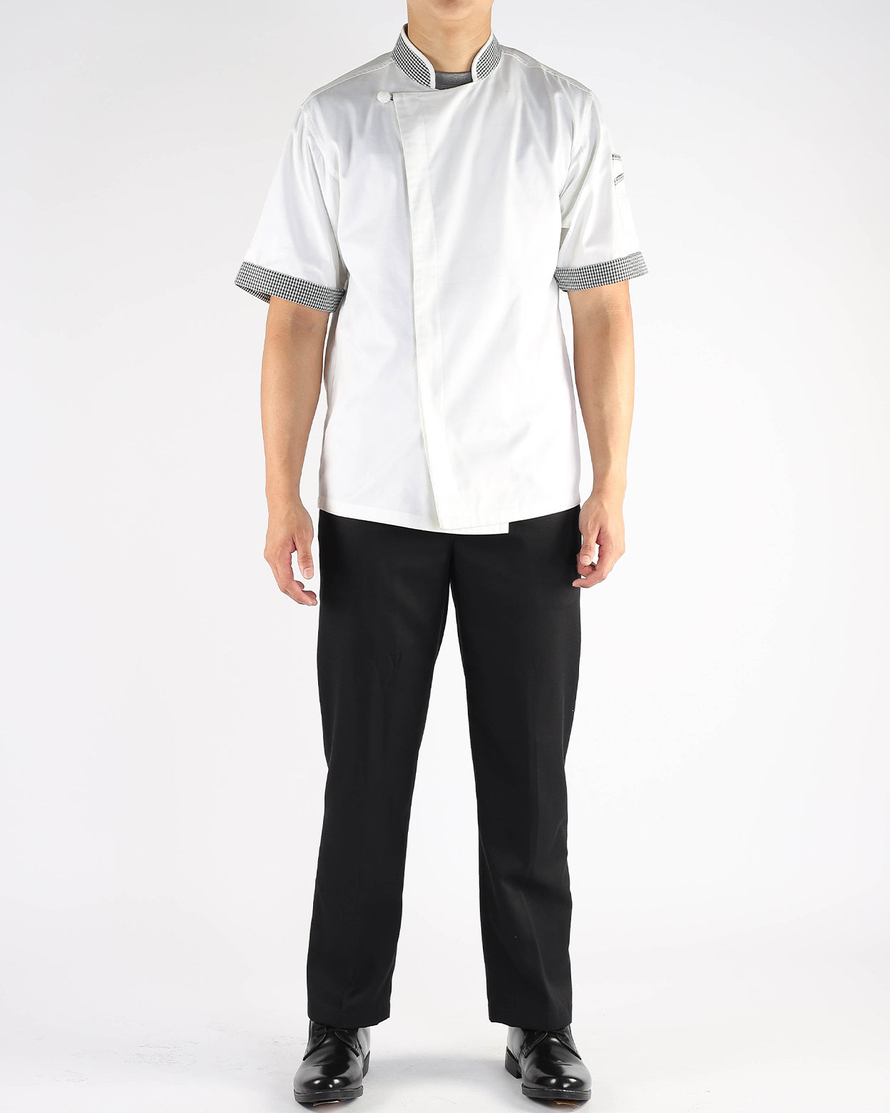 White Chef Jacket with Short Sleeves