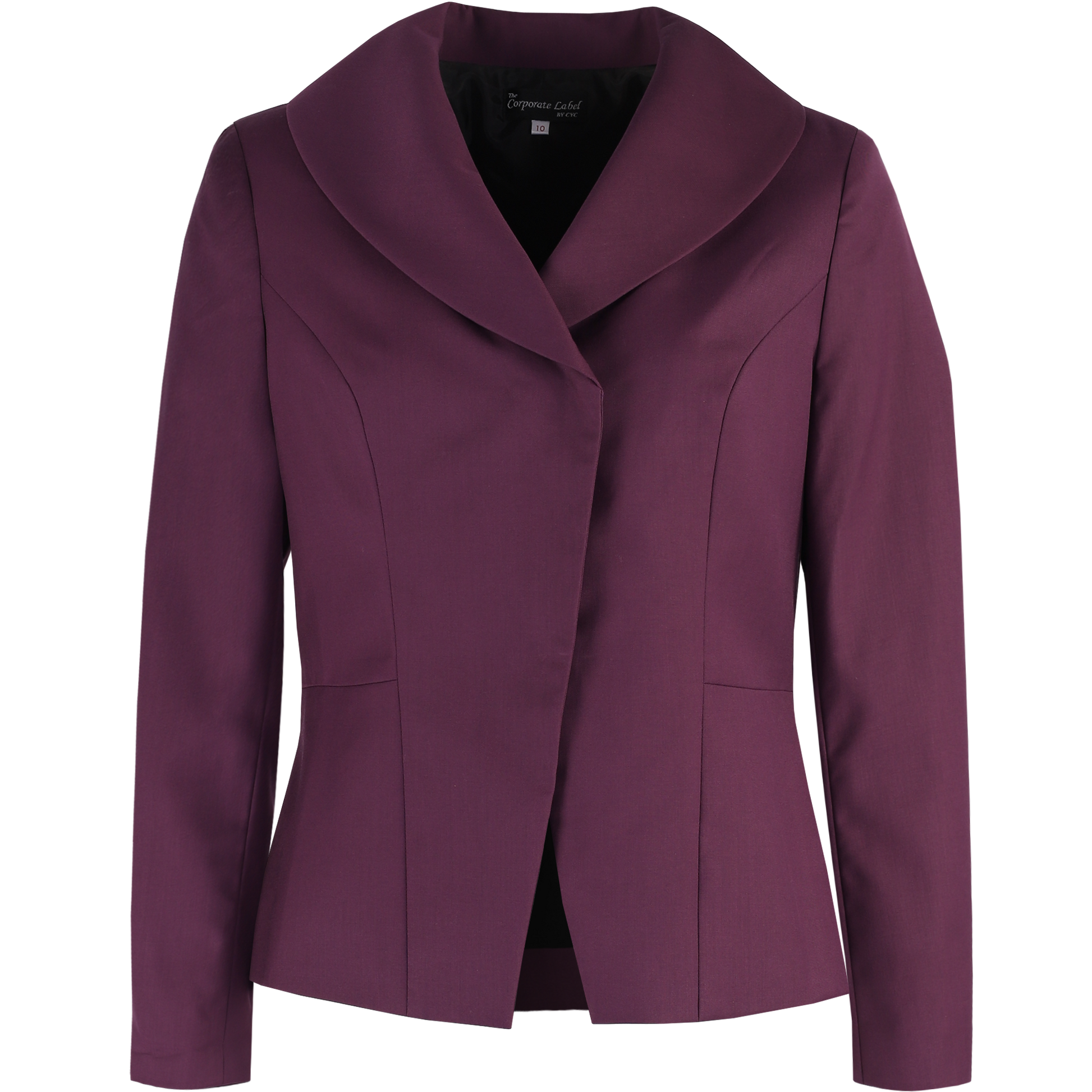 Purple Shawl Lapel Blazer for Female Frontline Associate — Uniforms by CYC Corporate Label